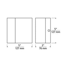 Load image into Gallery viewer, Mortar LED Wall Light - line drawing.
