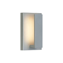 Load image into Gallery viewer, Nate Outdoor LED Wall Light in Small/Silver.
