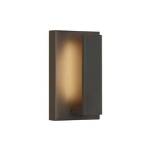 Load image into Gallery viewer, Nate Outdoor LED Wall Light in Small/Bronze.

