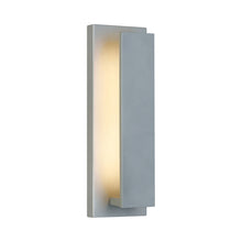 Load image into Gallery viewer, Nate Outdoor LED Wall Light in Large/Silver.

