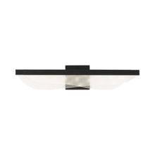 Load image into Gallery viewer, Nyra LED Bath Wall Light in Nightshade Black.
