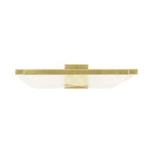 Load image into Gallery viewer, Nyra LED Bath Wall Light in Plated Brass.
