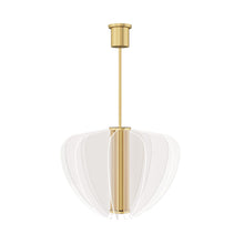 Load image into Gallery viewer, Nyra LED Pendant Light in Plated Brass (Small).
