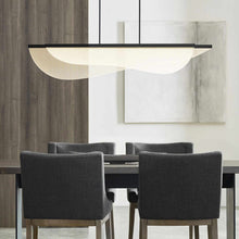 Load image into Gallery viewer, Nyra LED Linear Suspension Light in dining room.
