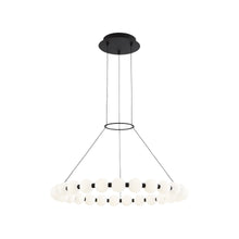 Load image into Gallery viewer, Orbet LED Chandelier in Nightshade Black (Small).
