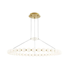 Load image into Gallery viewer, Orbet LED Chandelier in Natural Brass (Large).
