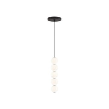 Load image into Gallery viewer, Orbet LED Pendant Light in Nightshade Black (5-Light).
