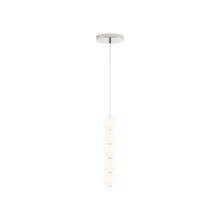 Load image into Gallery viewer, Orbet LED Pendant Light in Polished Nickel (5-Light).
