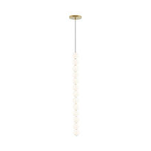 Load image into Gallery viewer, Orbet LED Pendant Light in Natural Brass (13-Light).
