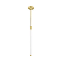 Load image into Gallery viewer, Phobos LED Pendant Light in Natural Brass.
