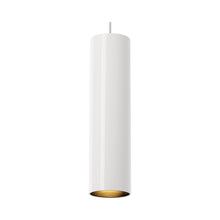 Load image into Gallery viewer, Piper Low Voltage Pendant Light in White/Satin Nickel.
