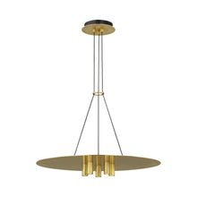 Load image into Gallery viewer, Ponte LED Pendant Light in Natural Brass.
