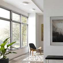 Load image into Gallery viewer, Rhonan LED Flush Mount Ceiling Light in Hallway.

