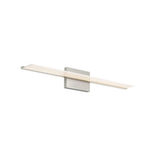 Load image into Gallery viewer, Span LED Bath Vanity Light in Satin Nickel (Medium).
