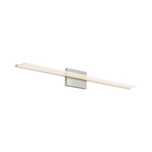 Load image into Gallery viewer, Span LED Bath Vanity Light in Satin Nickel (Large).
