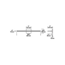 Load image into Gallery viewer, Span LED Bath Vanity Light - line drawing.
