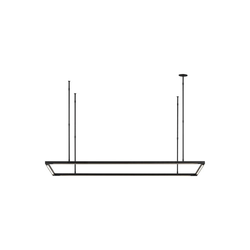 Stagger Halo LED Linear Pendant Light.