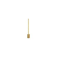 Load image into Gallery viewer, Stagger LED Wall Light in Natural Brass (Small).
