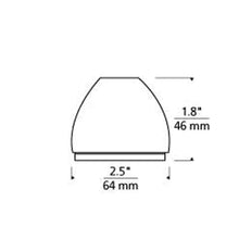 Load image into Gallery viewer, Tinkerbell Shade With Integrated Lens Holder - line drawing.
