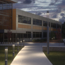 Load image into Gallery viewer, Turbo Outdoor LED Light Column in Outside Area.
