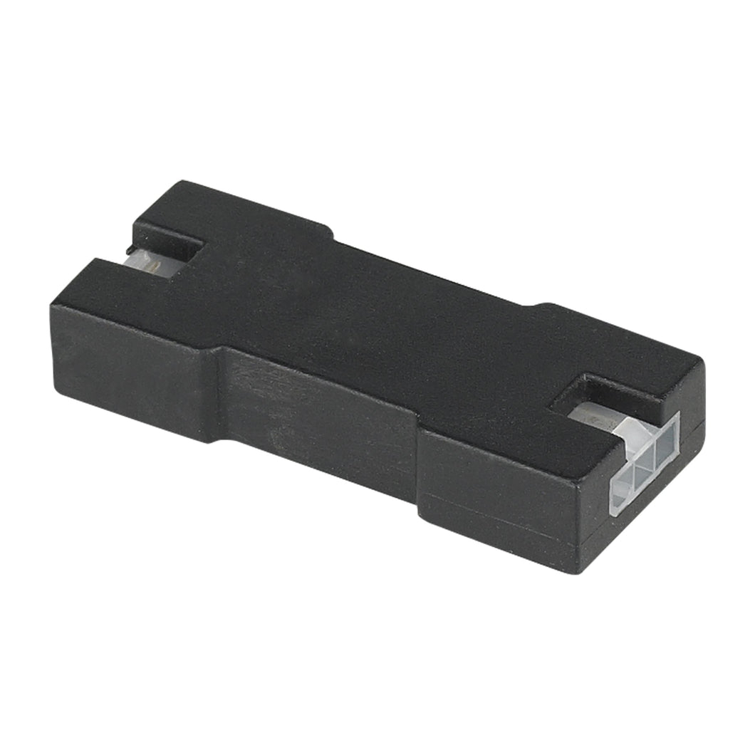 Unilume Slimline Female To Female Connector in Black.