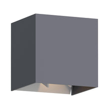 Load image into Gallery viewer, Vex 5 Outdoor LED Wall Light in Charcoal.
