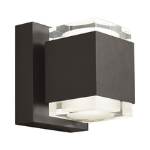 Load image into Gallery viewer, Voto Up / Downlight Outdoor LED Wall Light in Small/Bronze.
