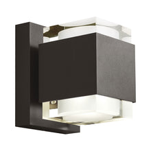 Load image into Gallery viewer, Voto Up / Downlight Outdoor LED Wall Light in Large/Bronze.
