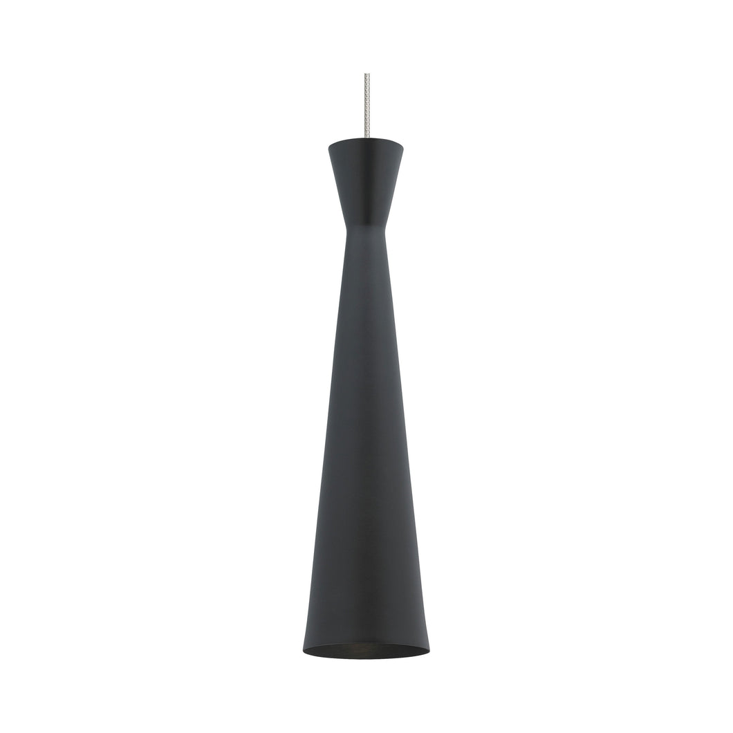 Windsor Low Voltage Pendant Light in Black/Chrome.