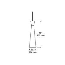 Load image into Gallery viewer, Windsor Low Voltage Pendant Light - line drawing.
