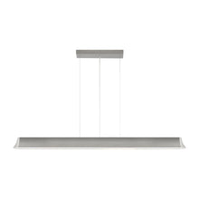 Load image into Gallery viewer, Zhane LED Linear Suspension Light in Satin Nickel.
