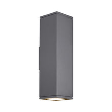 Load image into Gallery viewer, Tegel 18 Downlight Outdoor LED Wall Light in Charcoal.
