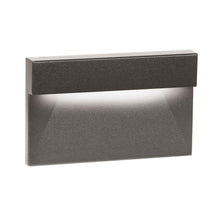 Load image into Gallery viewer, Tempered Glass Rectangular LED Step and Wall Light in Bronze on Aluminum.
