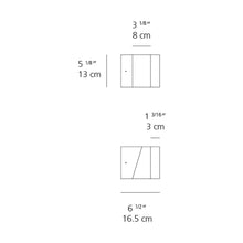 Load image into Gallery viewer, Tetragono Outdoor LED Wall Light - line drawing.
