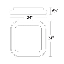 Load image into Gallery viewer, Tetris LED Flush Mount Ceiling Light - line drawing.
