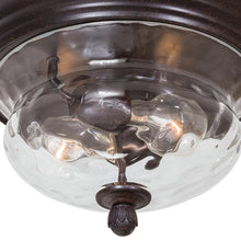 Load image into Gallery viewer, Merrimack Outdoor Flush Mount Ceiling Light in Detail.
