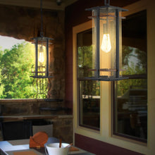 Load image into Gallery viewer, San Marcos Outdoor Pendant Light in living room.
