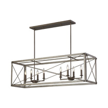 Load image into Gallery viewer, Thornwood Linear Pendant Light in Grey.
