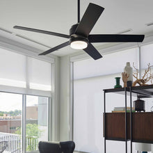 Load image into Gallery viewer, Tier LED Ceiling Fan in living room.
