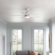 Load image into Gallery viewer, Tier LED Ceiling Fan in living room.
