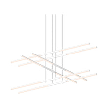 Load image into Gallery viewer, Tik-Tak™ Tiered LED Pendant Light in Satin White (12-Light).

