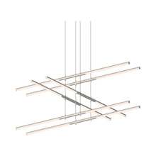 Load image into Gallery viewer, Tik-Tak™ Tiered LED Pendant Light in Satin Nickel (12-Light).
