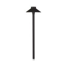 Load image into Gallery viewer, Tiki LED Path Light in Black on Aluminum.
