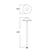 Load image into Gallery viewer, Tiki LED Path Light - line drawing.
