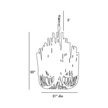 Load image into Gallery viewer, Tilda Chandelier - line drawing.
