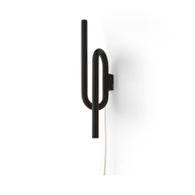 Load image into Gallery viewer, Tobia LED Wall Light in Black/Hard-wired.
