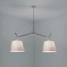 Load image into Gallery viewer, Tolomeo Double Shade Suspension Light in Parchment/Medium.
