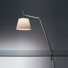 Load image into Gallery viewer, Tolomeo Mega Clamp Table Lamp in Aluminum/Parchment.
