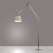 Load image into Gallery viewer, Tolomeo Mega Floor Lamp in Aluminum/Parchment/E26/A19 (12-Inch Shade).
