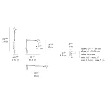 Load image into Gallery viewer, Tolomeo Micro LED Table Lamp - line drawing.
